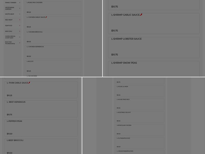 Hunan River Bistro Menu