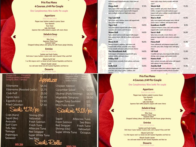 Sakekawa Japanese Menu