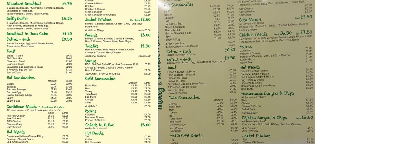 Mully's Kitchen Menu