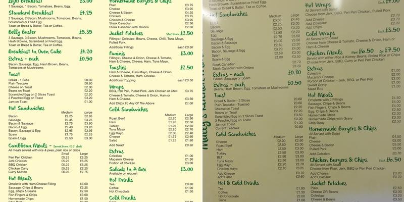 Mully's Kitchen Menu