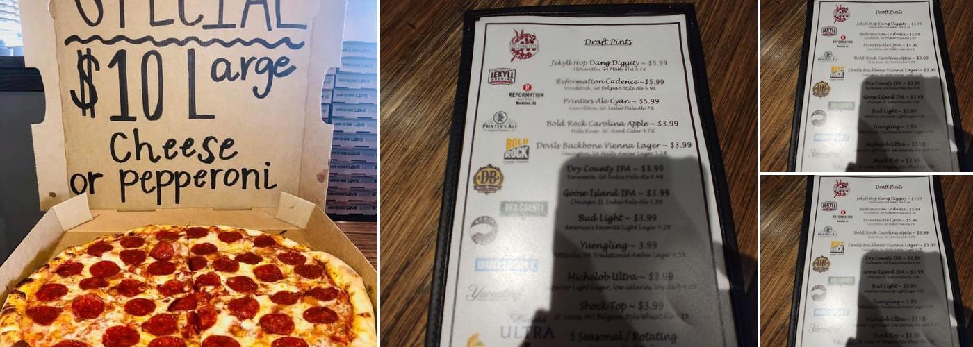 Johnny's New York Style Pizza Menu