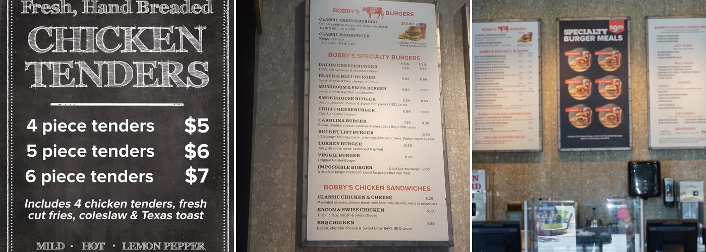 Cheeseburger Bobby's Menu