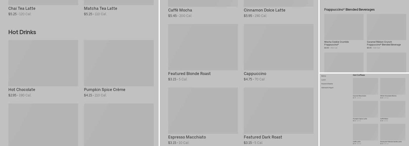 Starbucks Menu