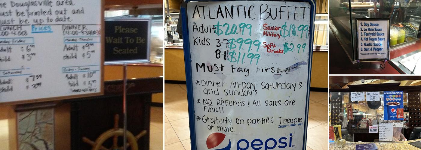 Atlantic Buffet Menu