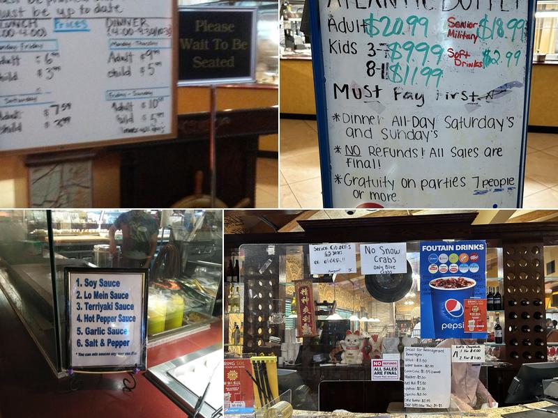 Atlantic Buffet Menu