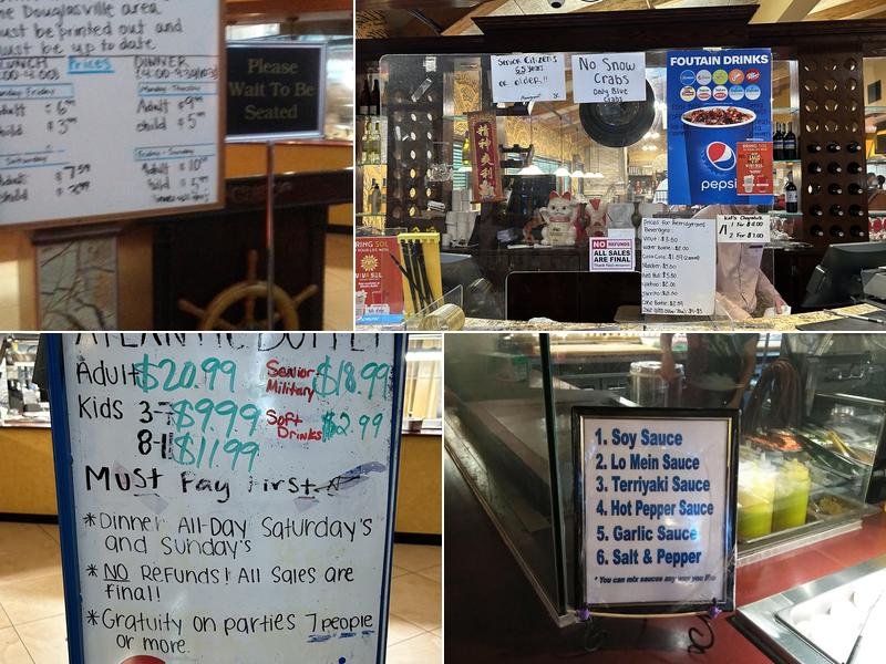 Atlantic Buffet Menu
