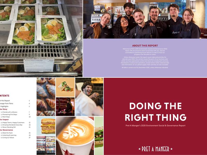 Pret A Manger Menu