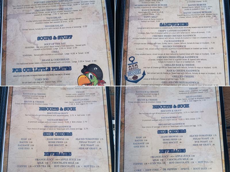 Landing Cafe Menu