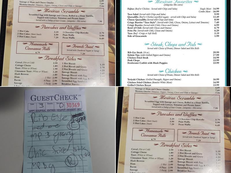 K Country Kitchen Menu