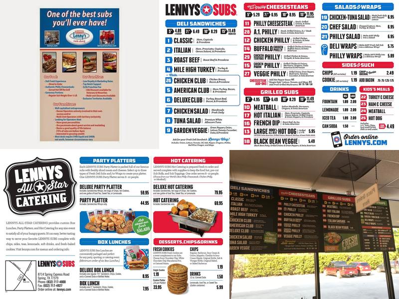 Lennys Grill & Subs Menu