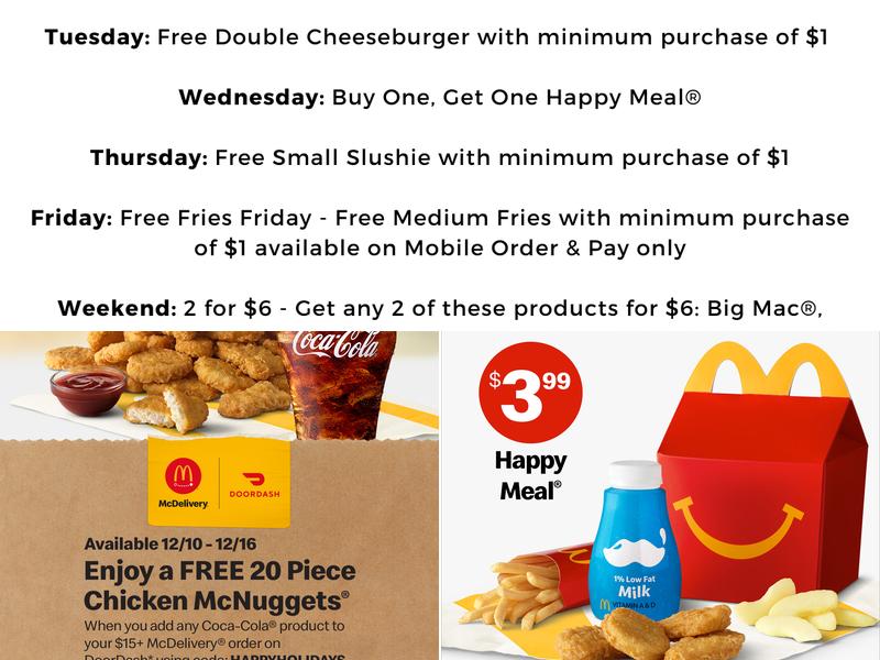 McDonald's Menu