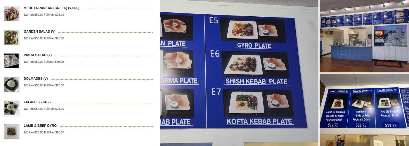 Mediterranean Bistro Menu