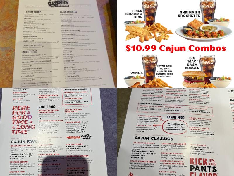 Razzoo's Cajun Cafe Menu