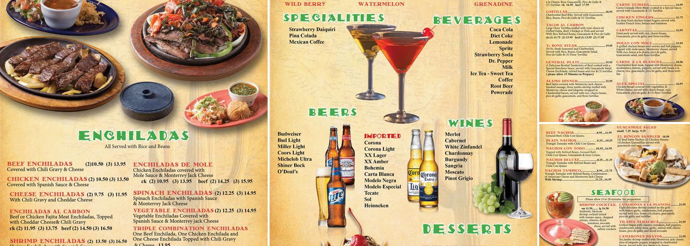 El Rincon Menu