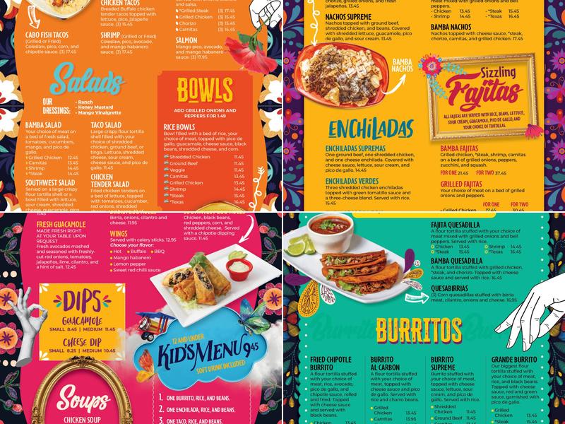 La Bamba Mexican Bar And Grill 4 Menu