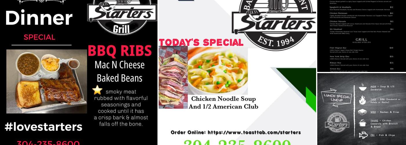Starters Grill Menu