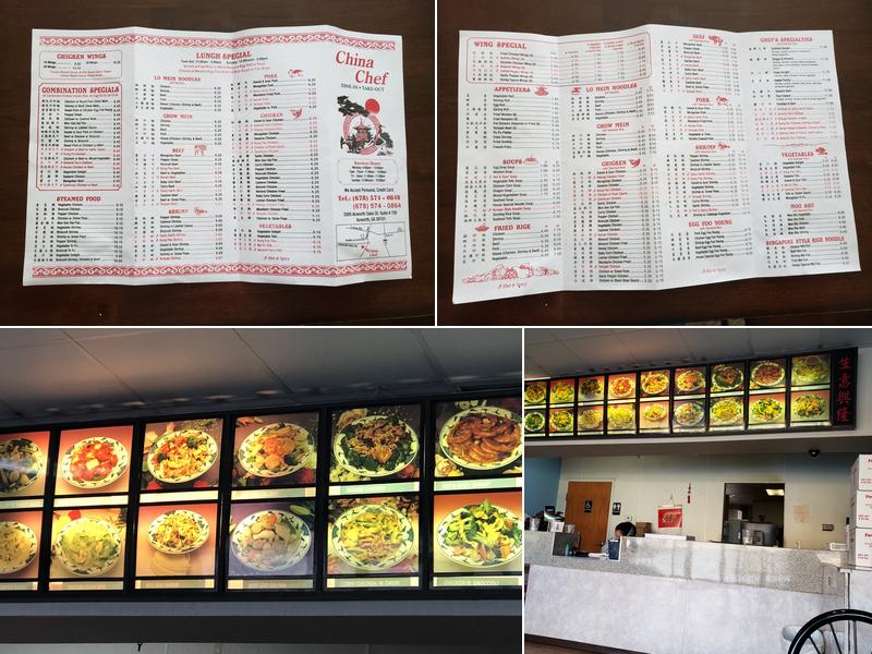 China Chef Menu
