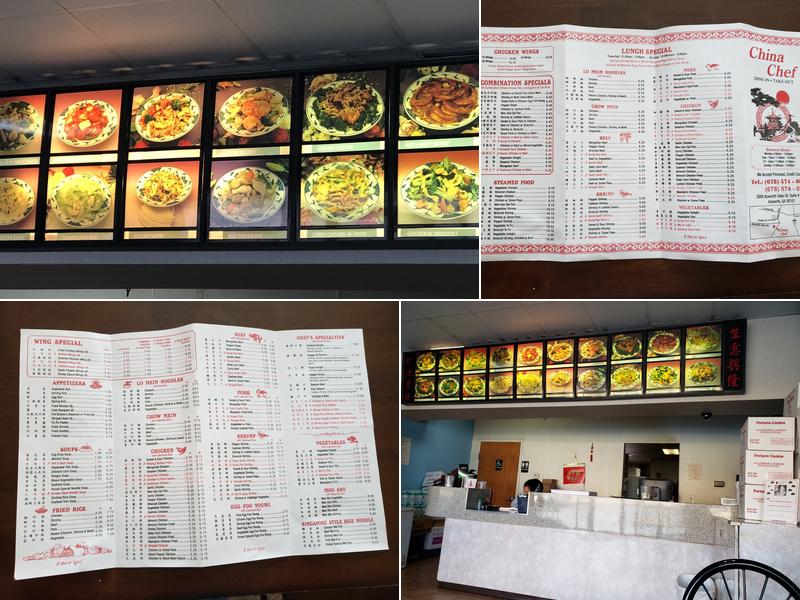 China Chef Menu