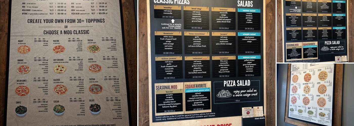 MOD Pizza Menu