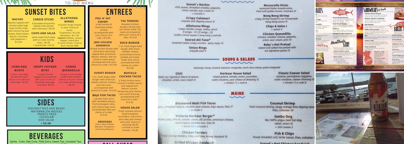 Sunset Grille Lakeside Restaurant - Lake Allatoona Menu