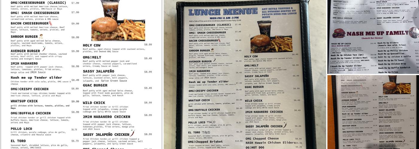 OMG! Burger Menu