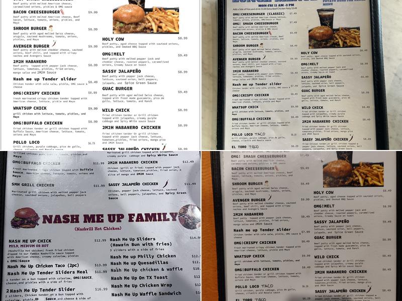 OMG! Burger Menu