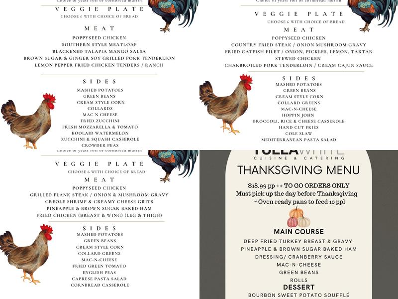 Venucci Menu