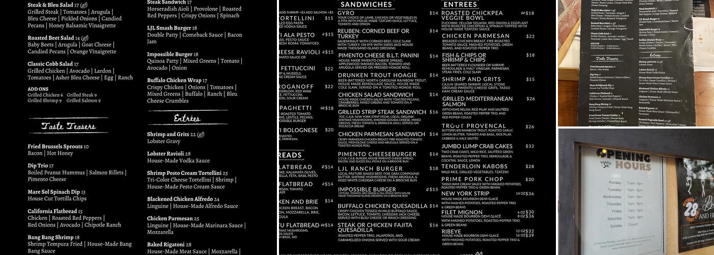 Mare Sol Menu