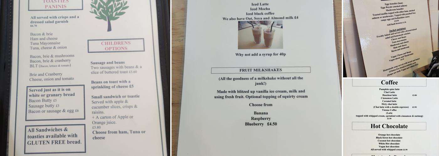 The Bay Tree Café Menu