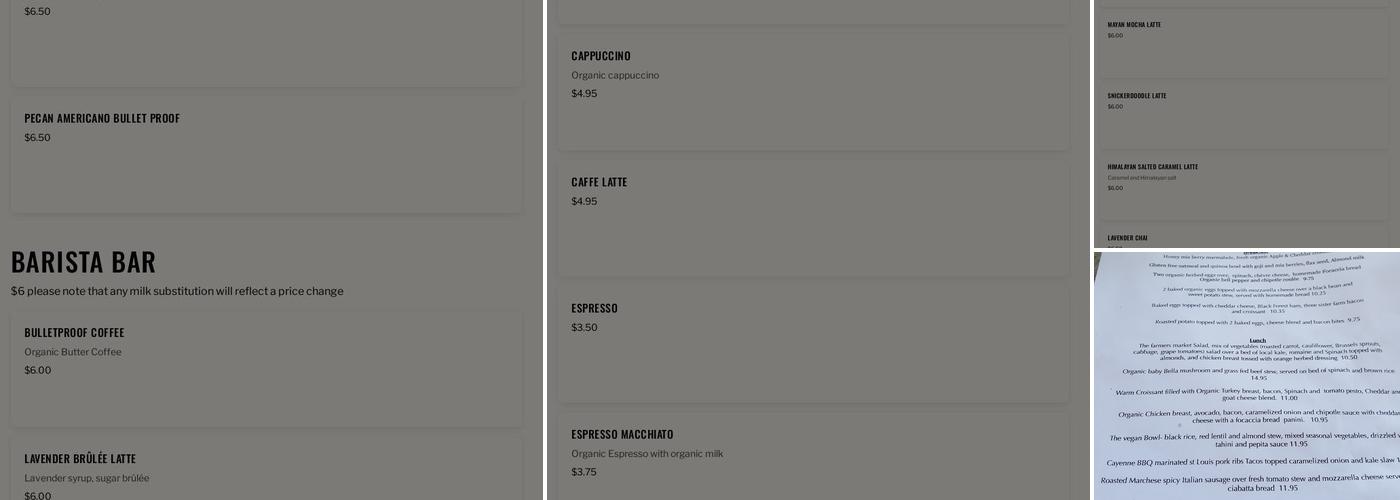 The Wheel Kitchen Menu