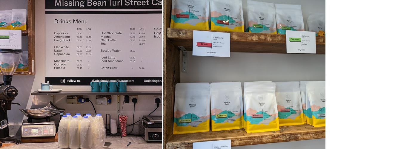 Missing Bean Turl St Menu