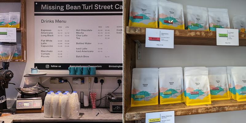 Missing Bean Turl St Menu