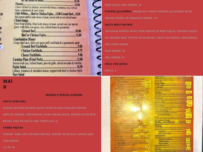 Manuel's Menu