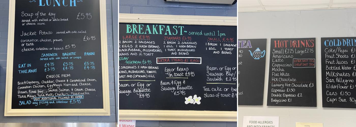 Stanford Coffee Shop Menu