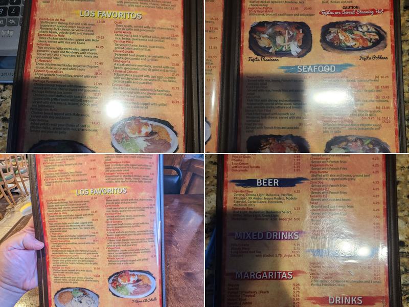3 Salsas Mexican Restaurant Menu