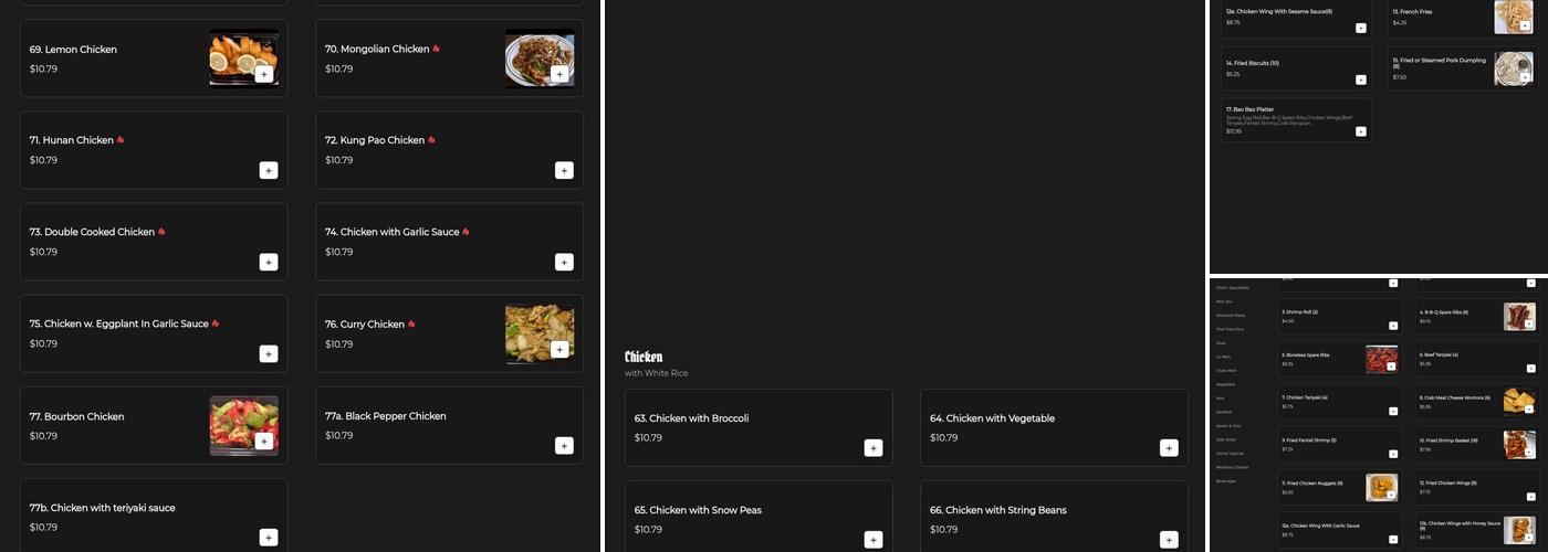 China Express Menu