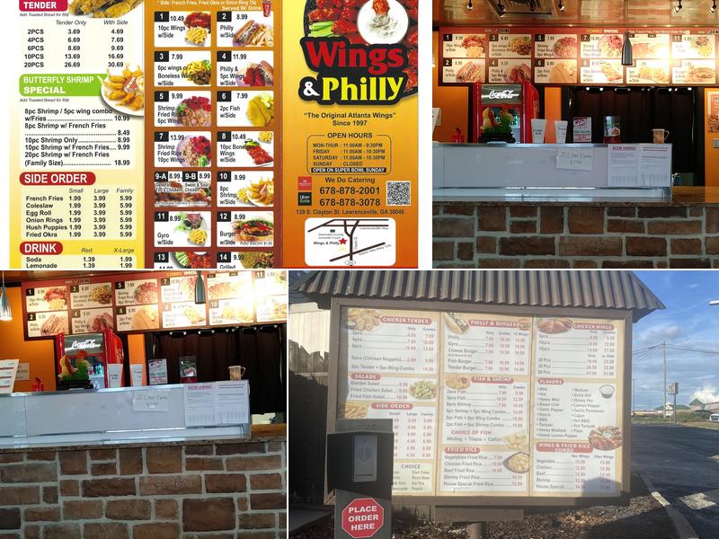 Wings & Philly Menu