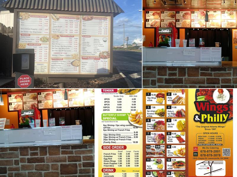 Wings & Philly Menu