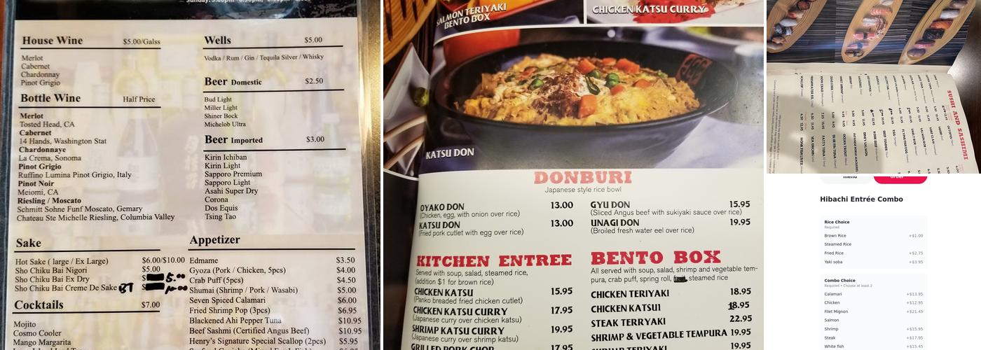 Sapporo Japanese Cuisine & Bar Menu