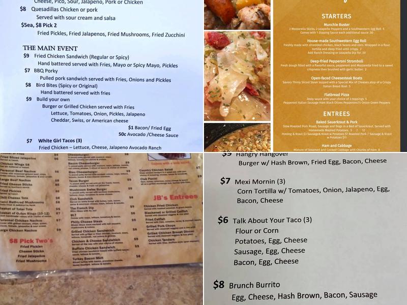 JB's Pub & Grill Menu