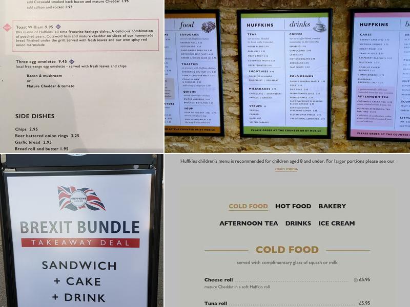 Huffkins Witney Menu