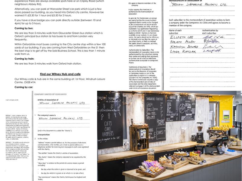 Yellow Submarine Cafe Witney 1st floor Menu