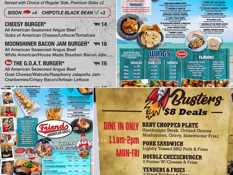 Friends Dacula Grill Menu
