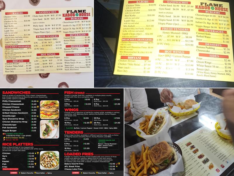 Baba’s Wings & Platters Menu