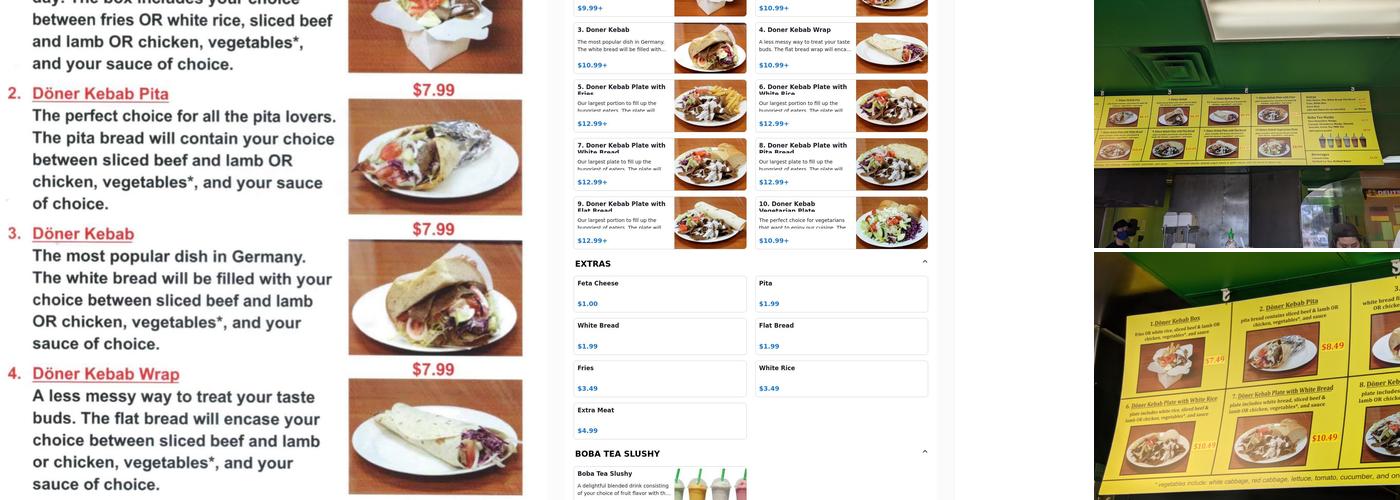 Son's Döner Kebab Menu