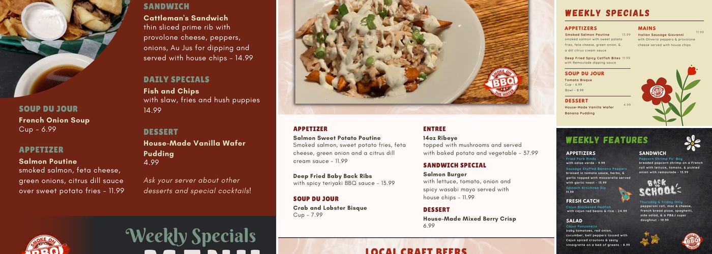 Smoke on the Water BBQ Menu