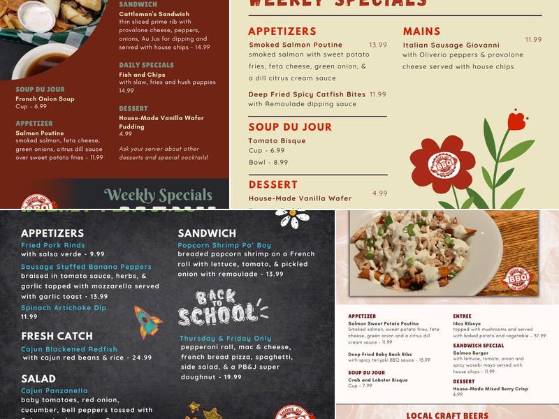 Smoke on the Water BBQ Menu