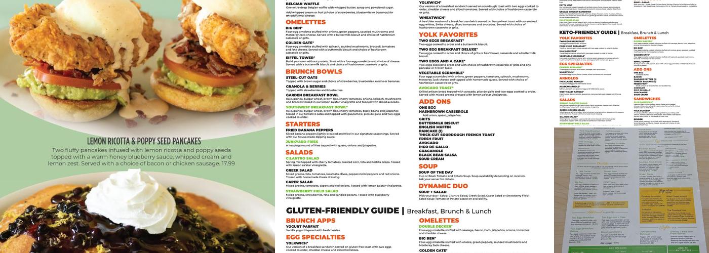 The Toasted Yolk Cafe- New Caney Menu