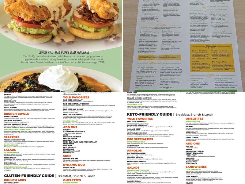 The Toasted Yolk Cafe- New Caney Menu