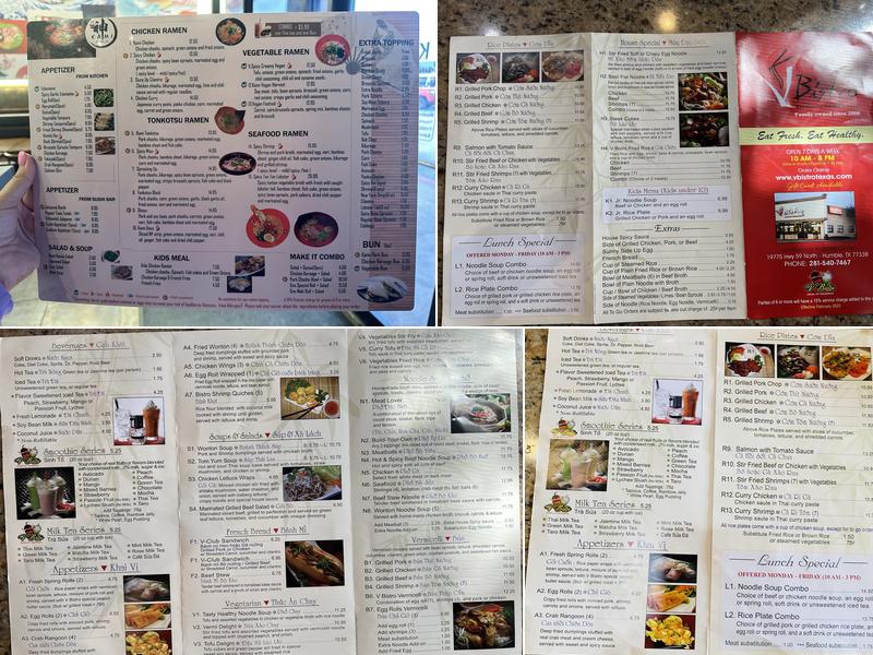 V Bistro - Vietnamese Noodle & Grill Menu